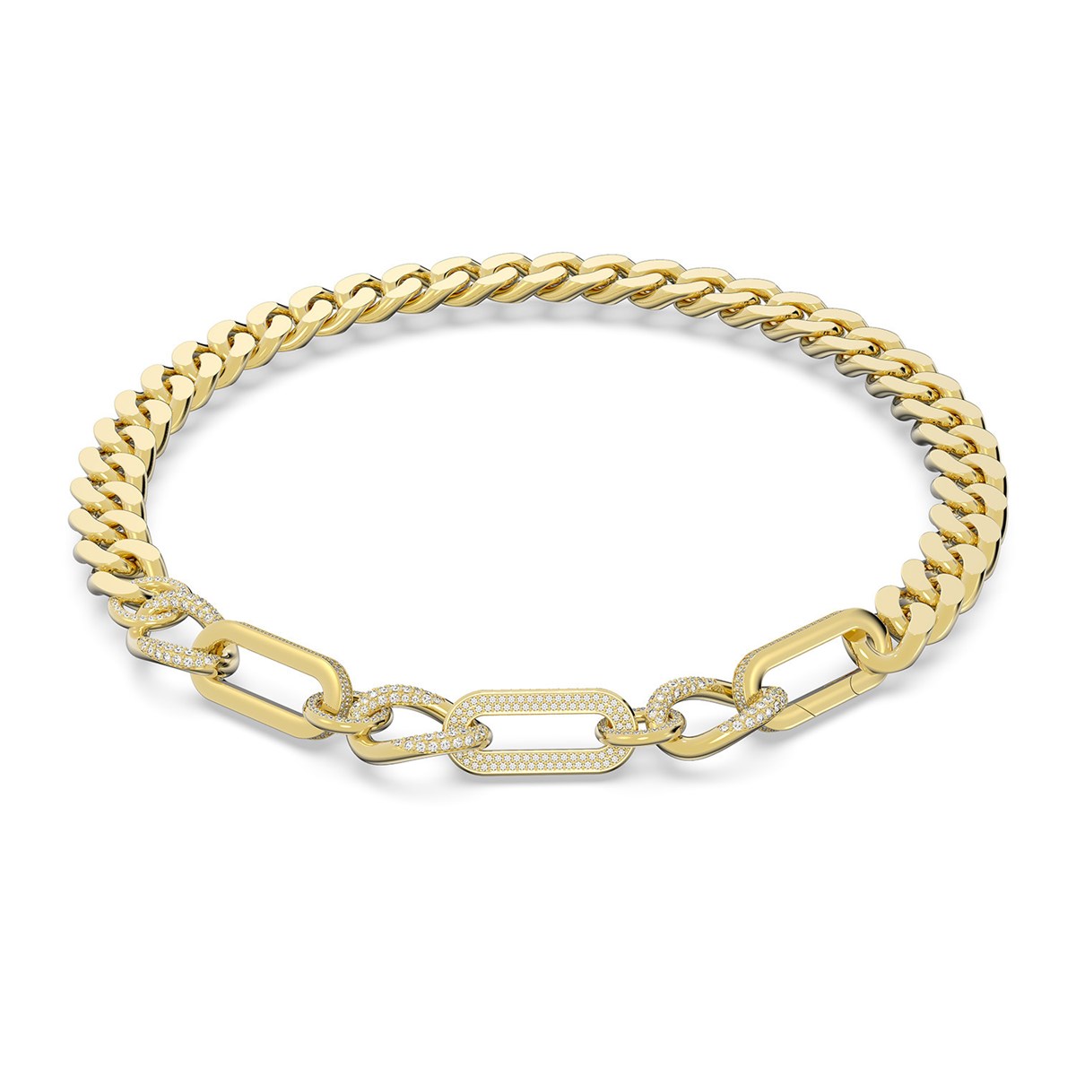 Collier Swarovski Dextera doré L