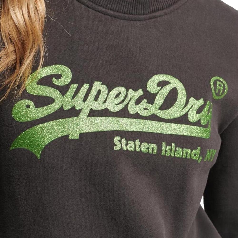 Superdry Sweat Noir Femme Superdry Embellished