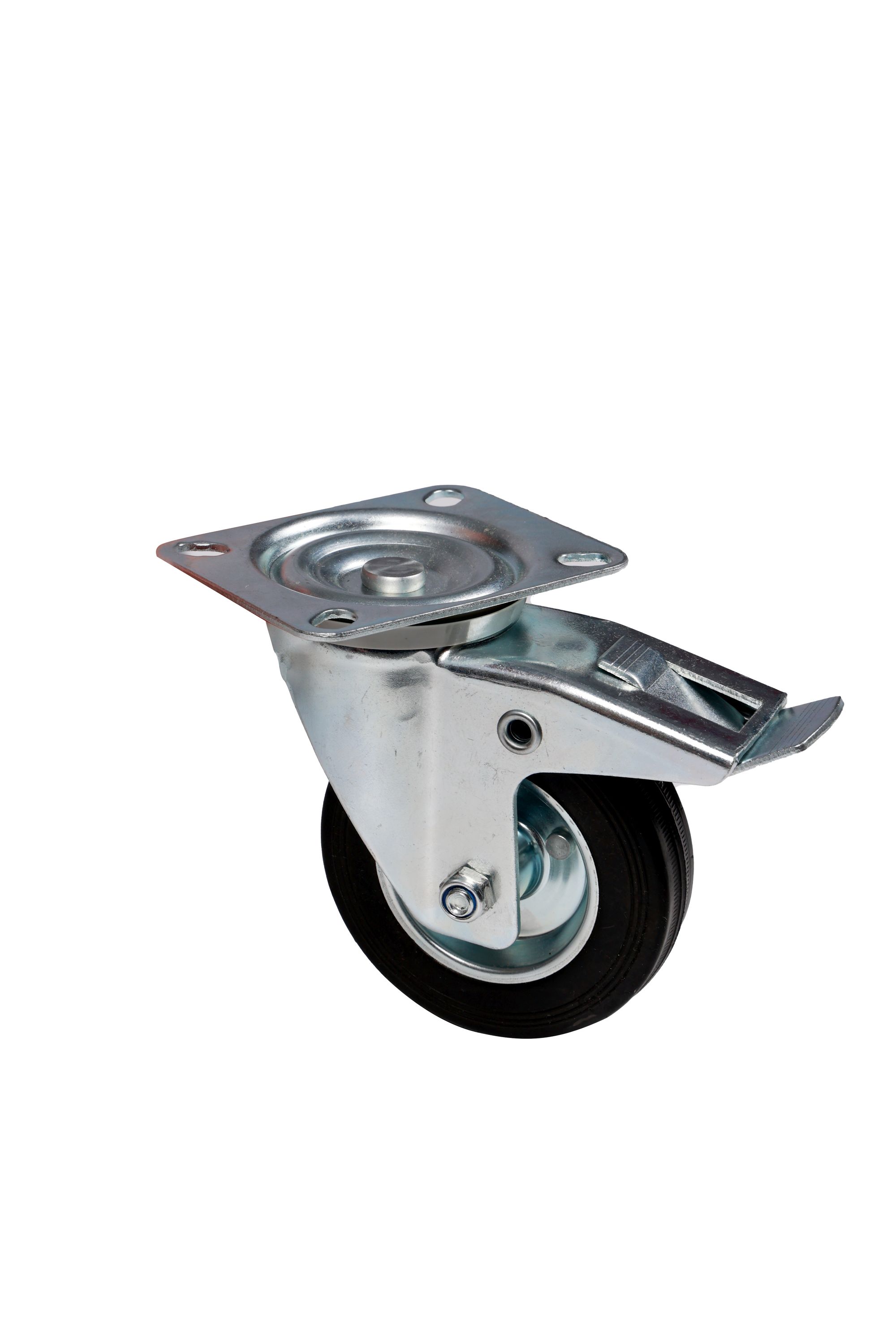 Schwerlastrollen Vollgummi 4er Set 100 mm