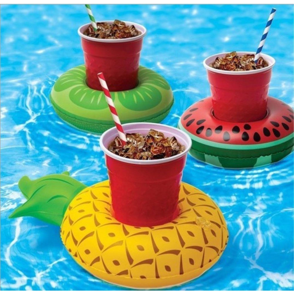 Aufblasbarer Becherhalter Getränkekühler - Ananas Pineapple