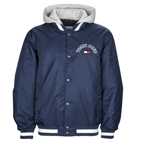 Tommy Jeans - TJM GRAPHIC SATIN BOMBER JACKET - Marine