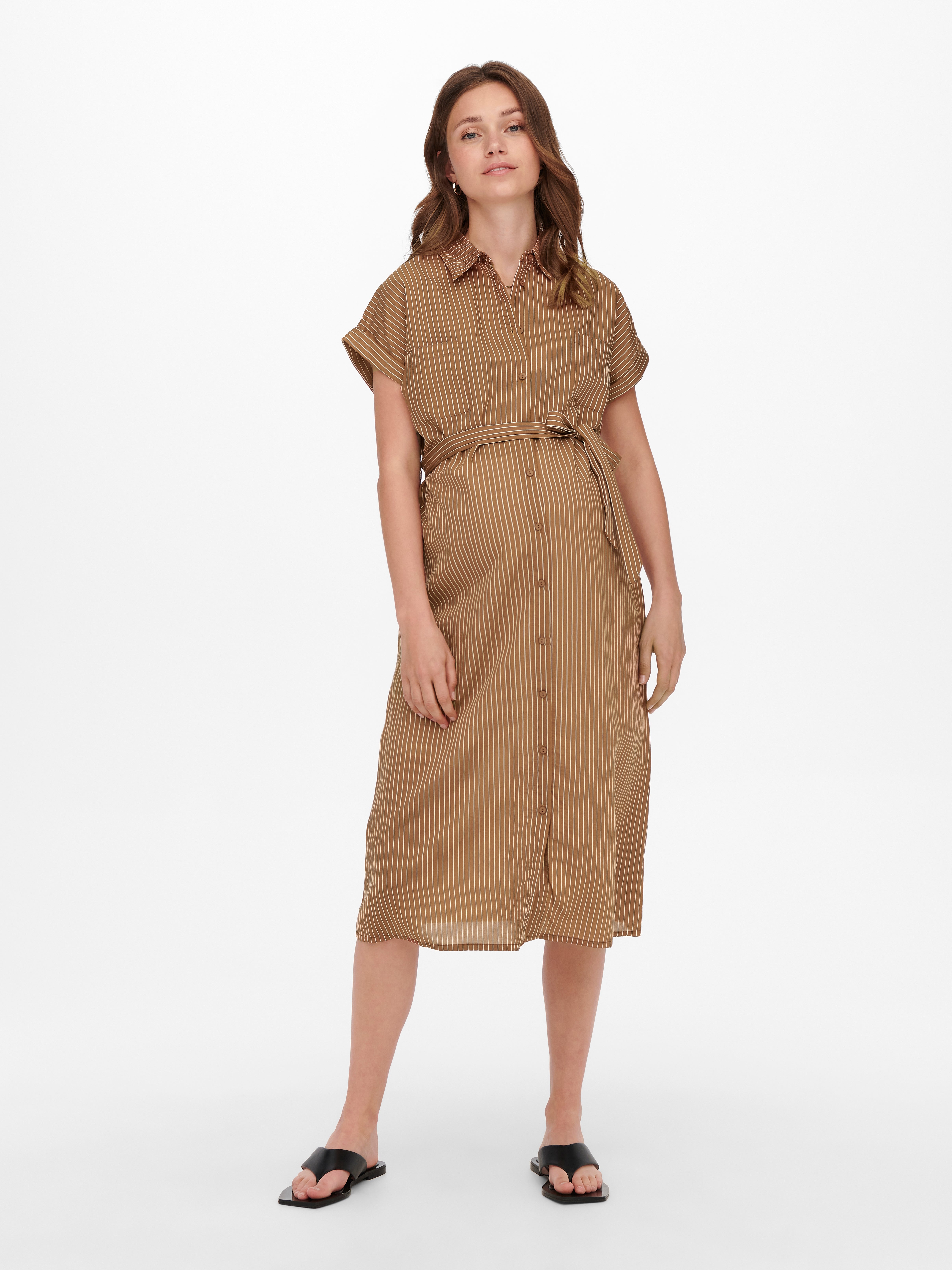 OLMPENNY Kleid Tobacco Brown