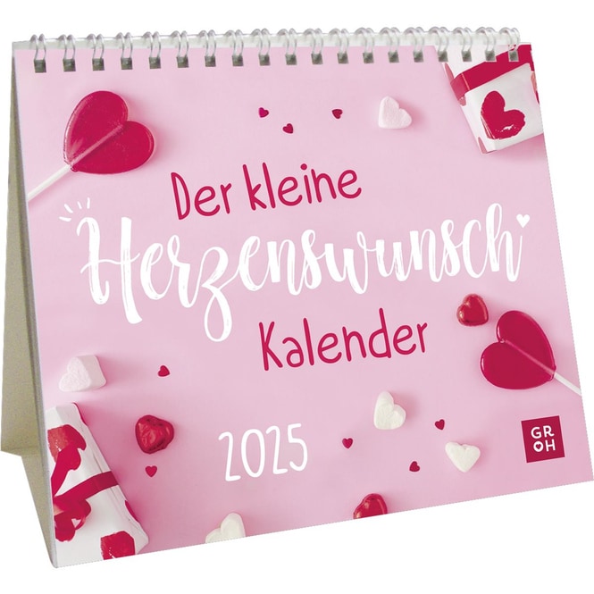 Mini-Kalender 2025 - Der kleine Herzenswunschkalender