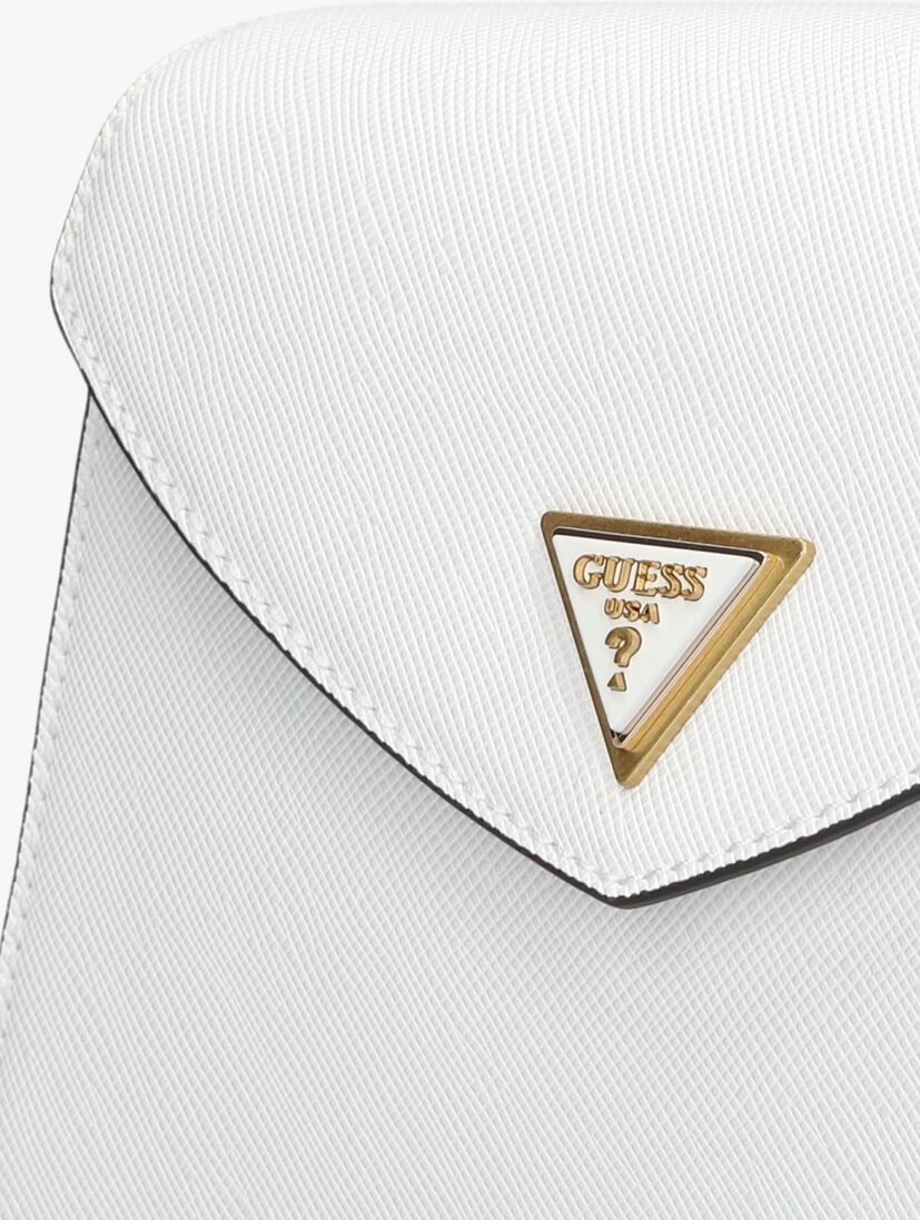 GUESS witte guess schoudertas lossie crossbody flap