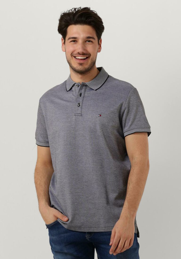 TOMMY HILFIGER antraciet tommy hilfiger polo oxford logo collar reg polo