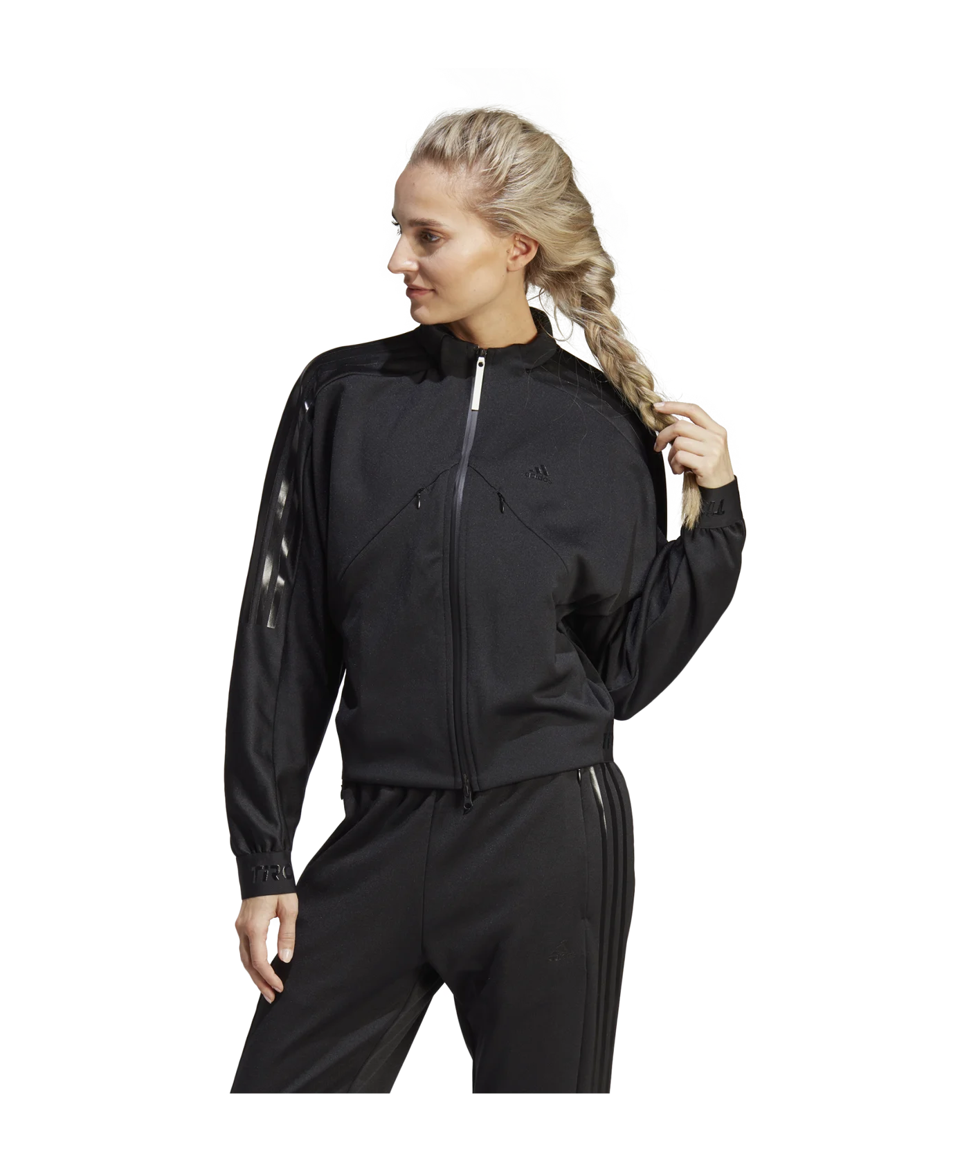 adidas Tiro Suit-Up Trainingsjacke Damen Schwarz