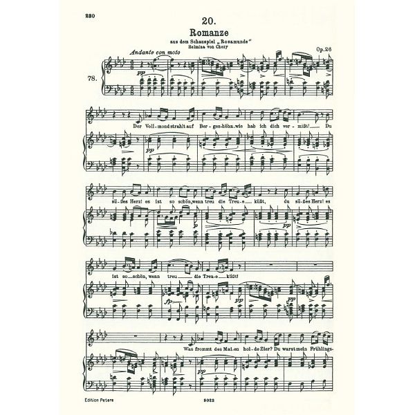 Edition Peters Schubert Lieder 1 Hoch
