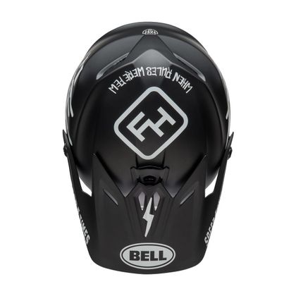 Casque cross Bell MOTO-9 MIPS FASTHOUSE WHITE ENFANT - Noir / Blanc