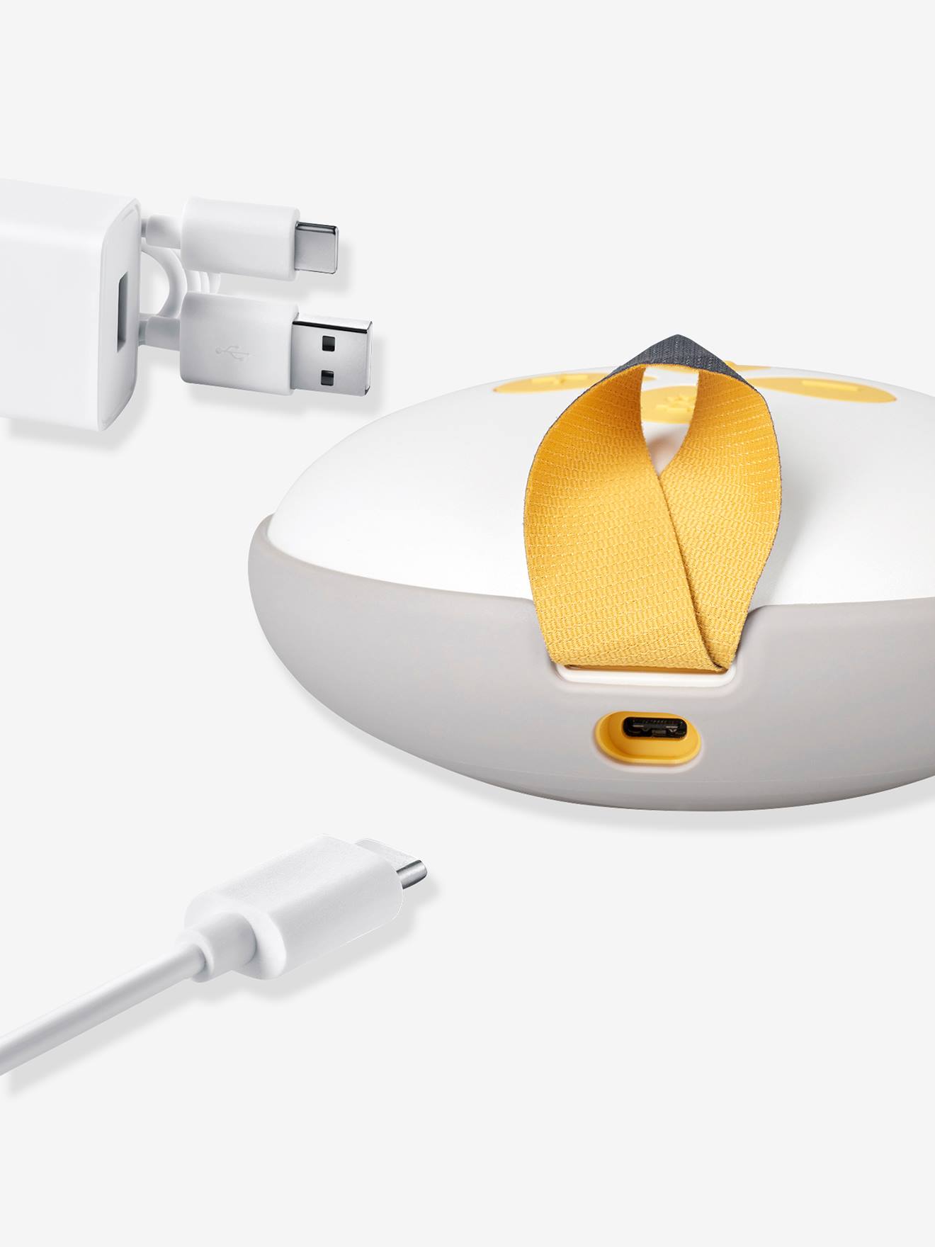 Bomba tira-leite elétrica dupla recarregável Medela Swing Maxi + 2 funis (amarelo médio, bicolor/multicolorido)