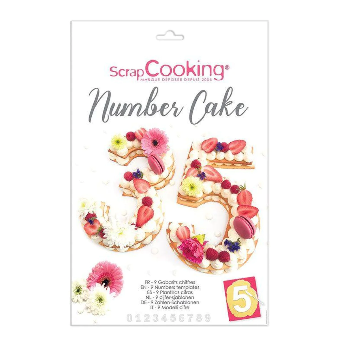 2 coffrets Number cake Scrapcooking