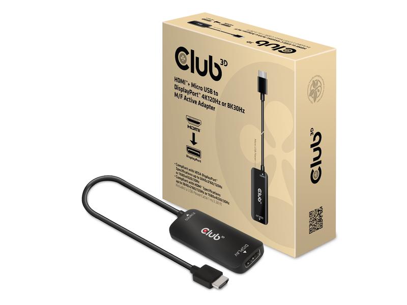 Club 3D Adapterkabel CAC-1335 HDMI - DisplayPort HDMI auf DisplayPort Adapterkabel