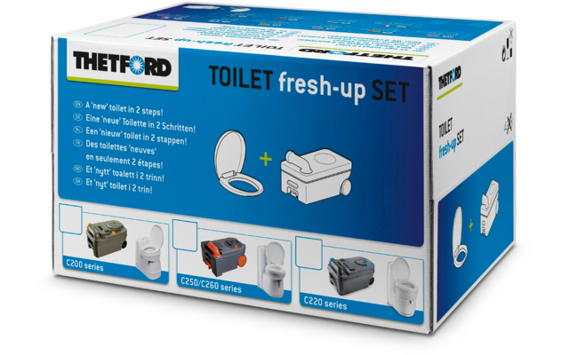 Thetford Fresh-Up Set C200 Serie Toiletten-Aufbereitungsset 2 teilig