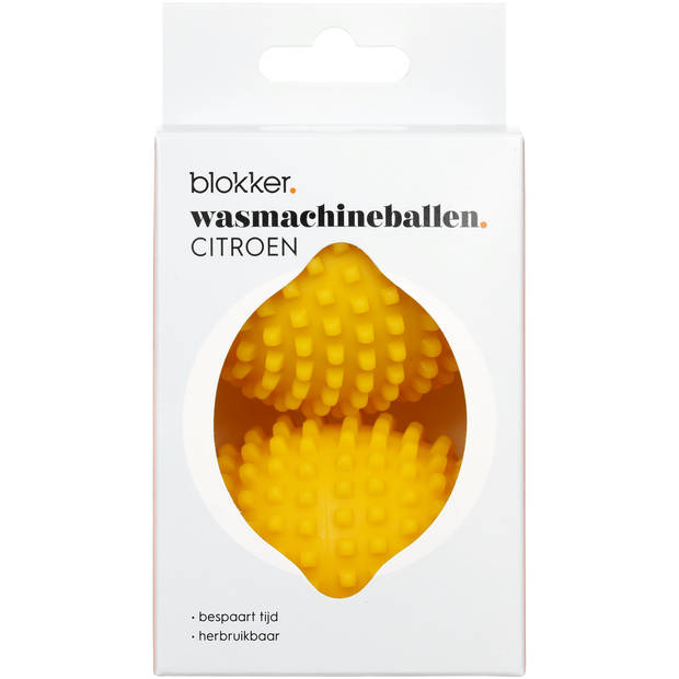 Blokker wasmachineballen - citroen vorm