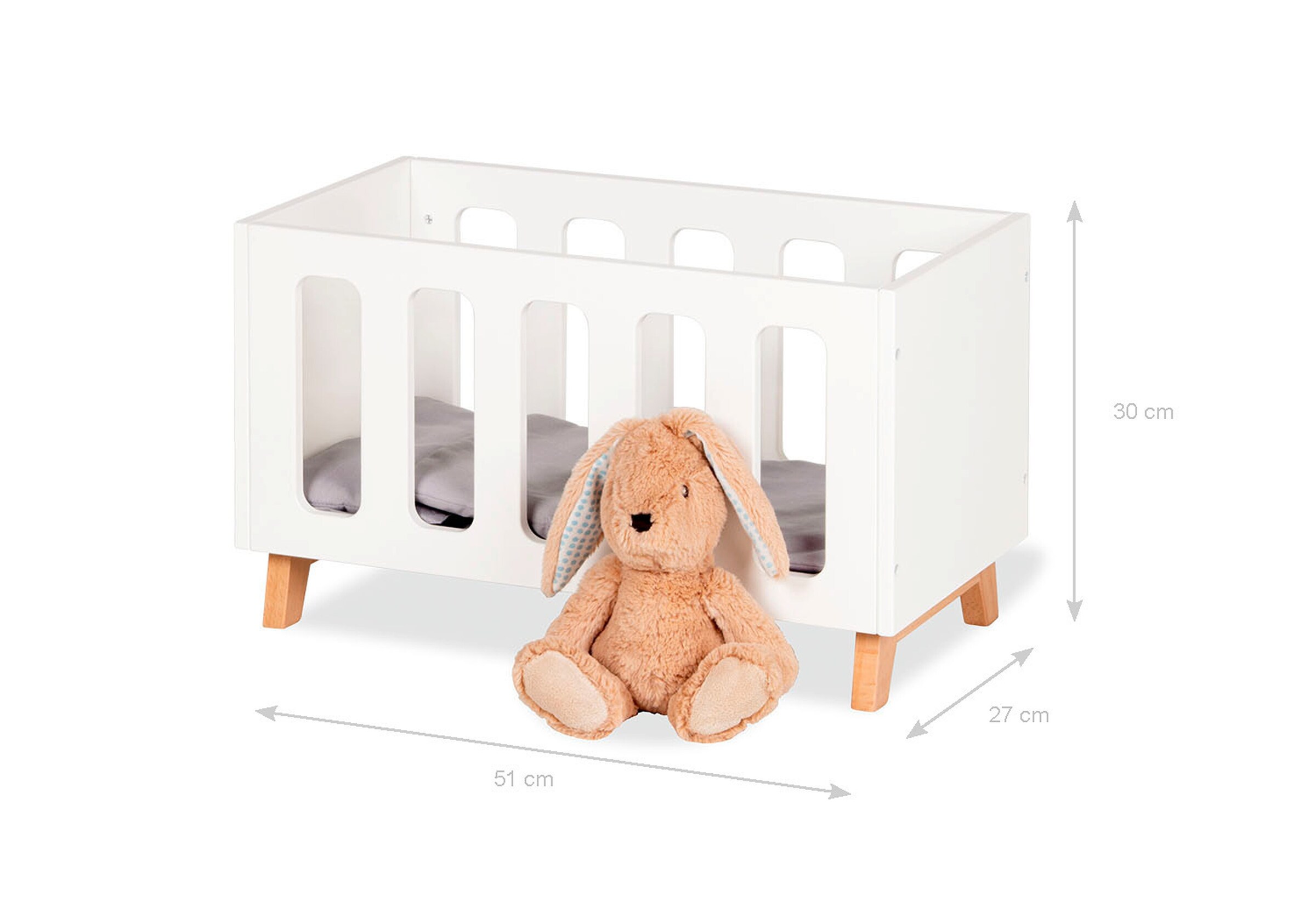 Pinolino Puppenbett „Marit”, 4-tlg.