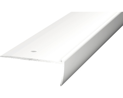 Aluminium zilver geperforeerd traprandprofiel 45 x 18,5 x 2500 mm