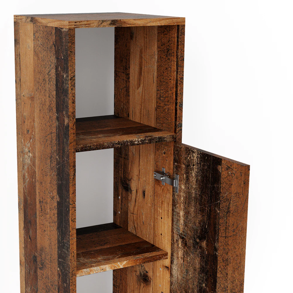 Vicco Midischrank Badschrank Badezimmermöbel Kiko Old Style 30x95 cm modern Badezimmer Schrank Badmöbel Schranktür Schrankregal Schrankfach