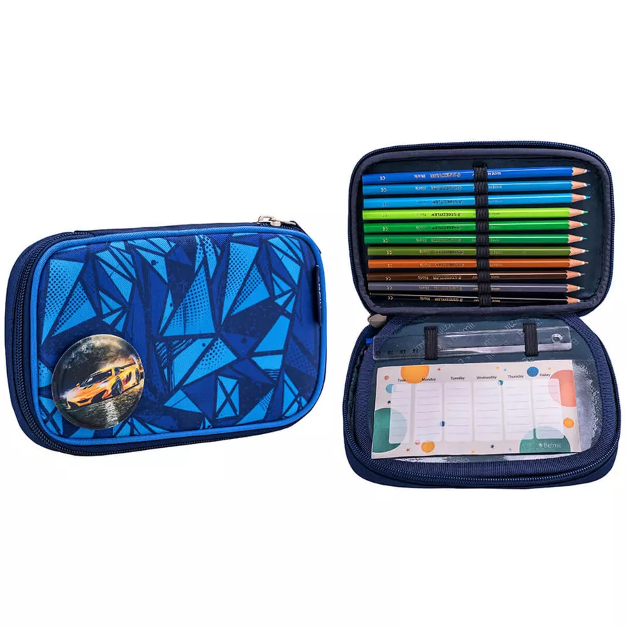 Belmil Schulranzen Premium Smarty Plus Set 5-teilig Glacier Blue