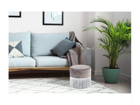 Pouf Rond à Franges 