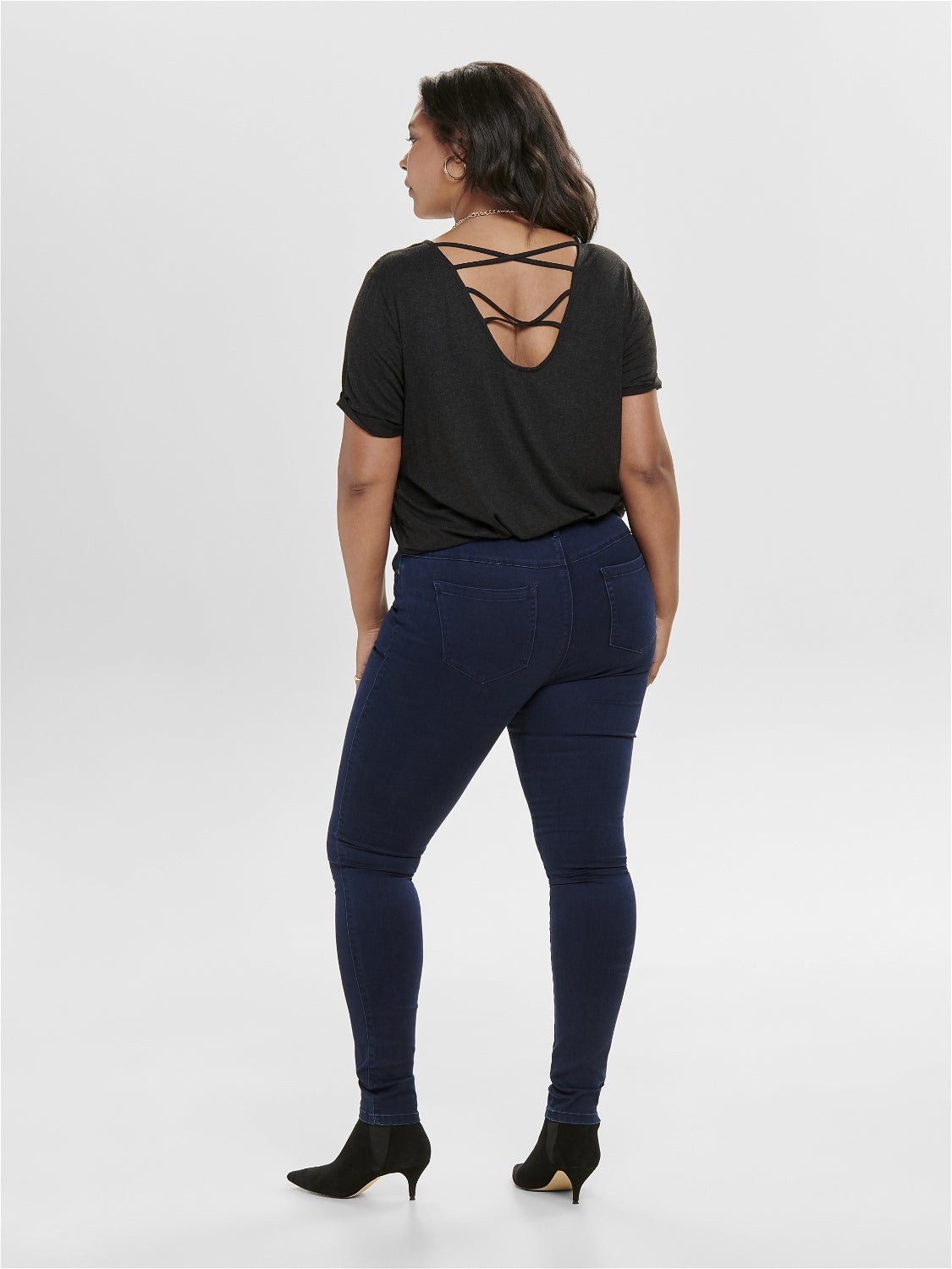 CARAUGUSTA Hohe Taille Skinny Fit Jeans Dark Blue Denim