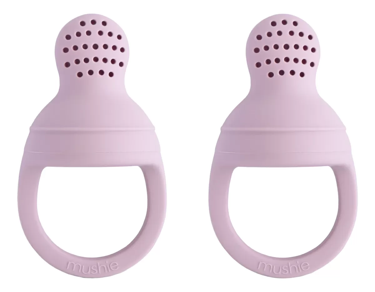 Mushie Silikone Fresh Food Feeder (Soft Lilac) - 2 stk.