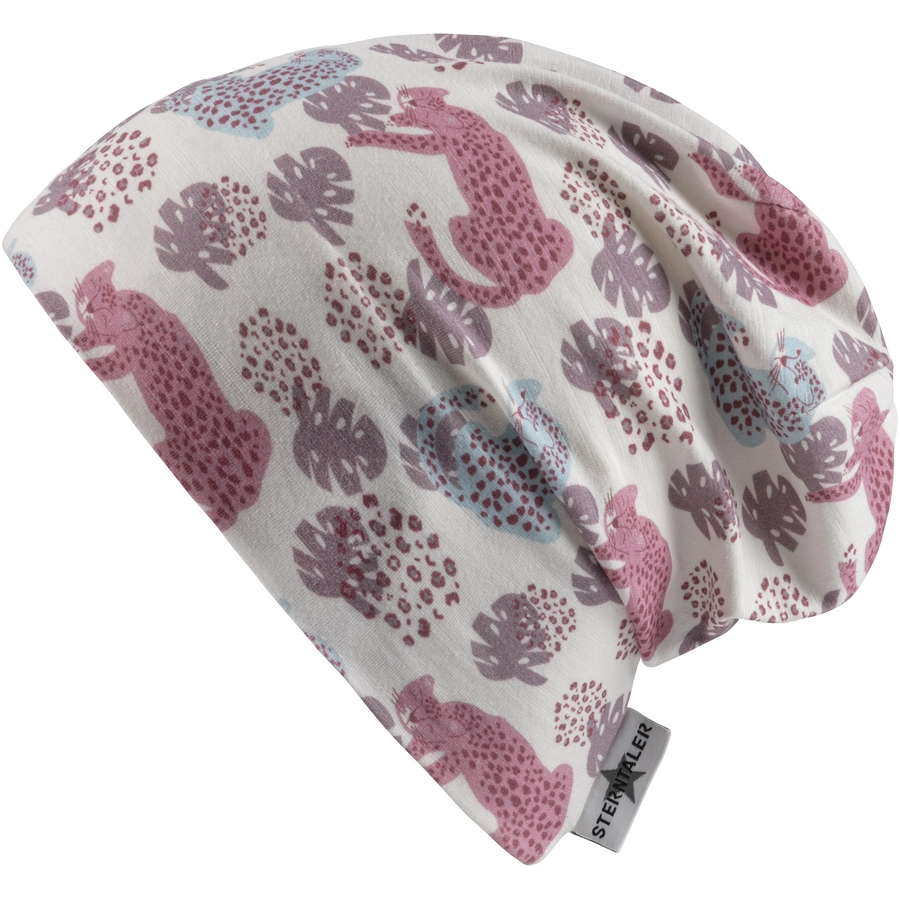 Sterntaler Slouch-Beanie Leopard ecru
