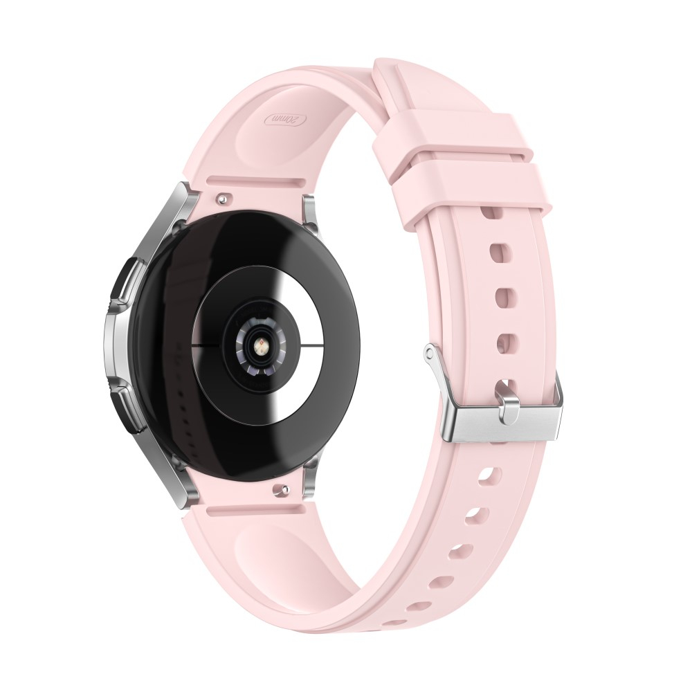 Samsung Galaxy Watch FE (40mm) Ersatz Sport Silikon Armband Soft Touch (Gelenkumfang: 180 - 230mm) - Rosa