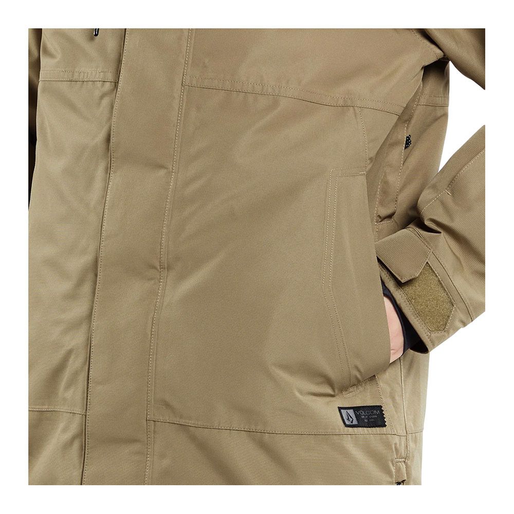 Volcom PAXSON 2L TDS INF - Veste ski Femme dark khaki