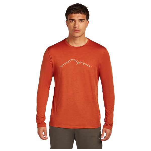 Icebreaker - Merino 150 Tech Lite L/S Tee Rainer Ridge - Haut en mérinos
