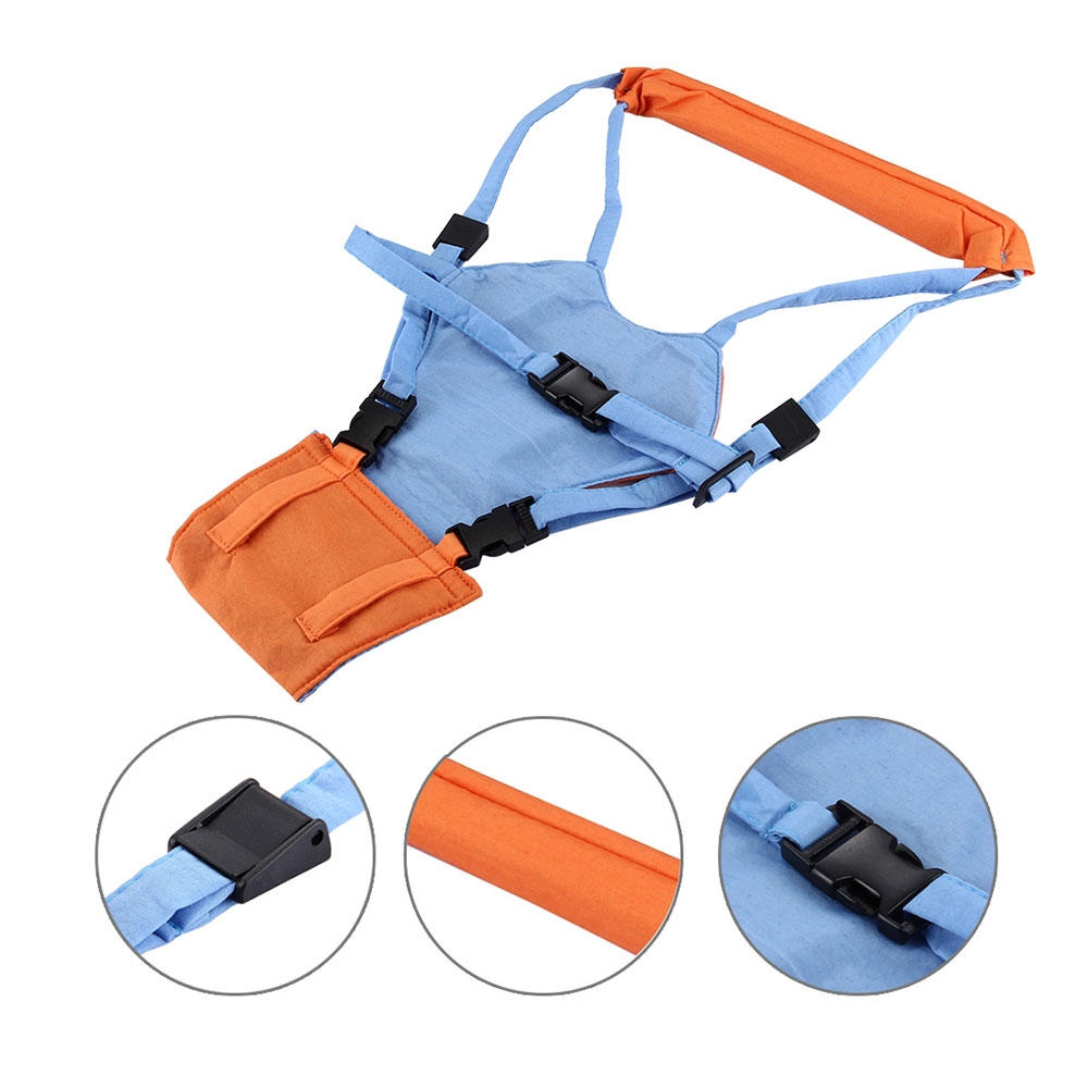 Lauflernhilfe für Babys (6-14 Monate) Gehhilfe Gurt Weste - Orange / Blau