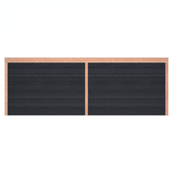 Overkapping Douglas Zwart Zweeds Rabat 695x255cm