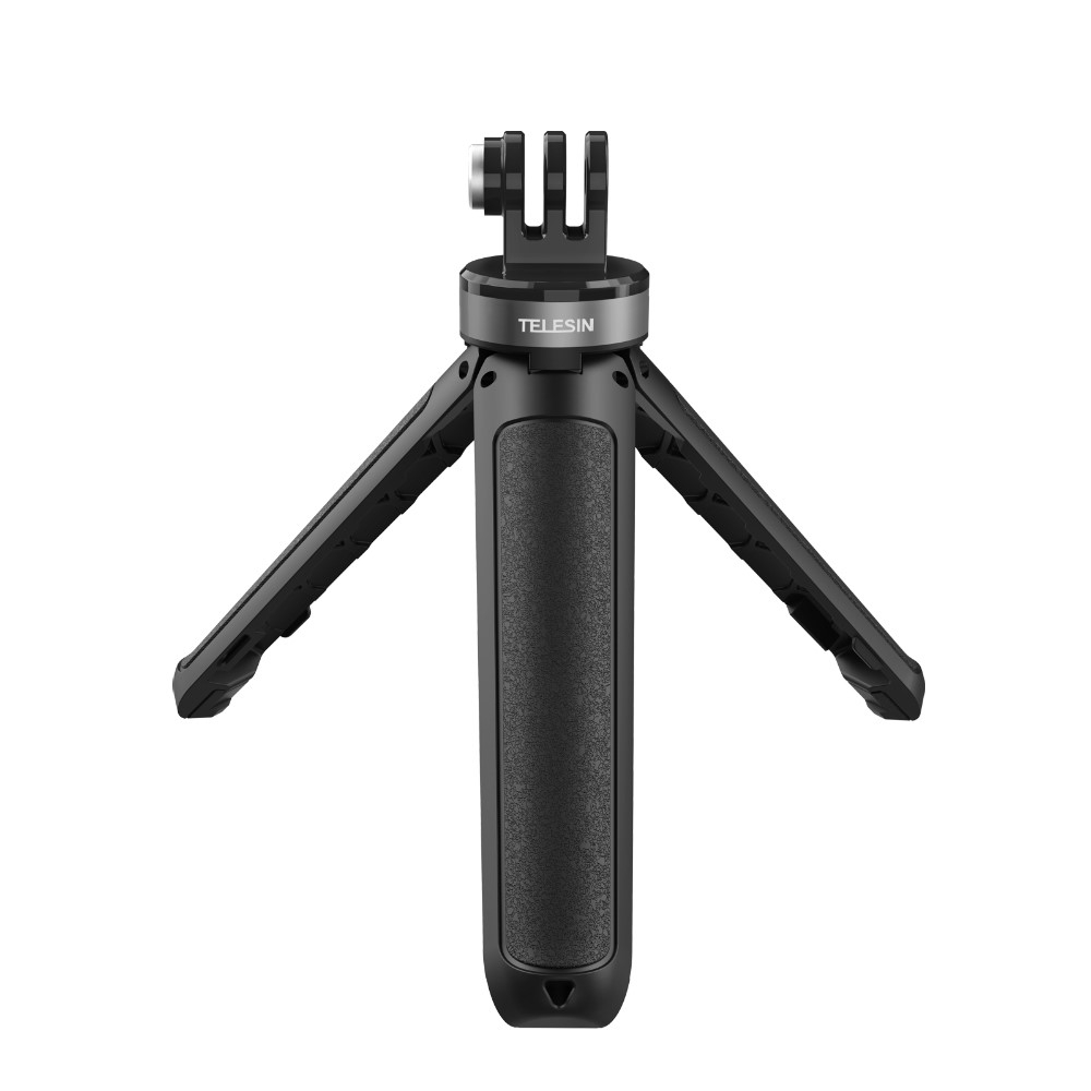 (13 - 25cm) Höhenverstellbarer Mini Selfie Stick Tripod Dreibein Stativ Halterung für GoPro - Schwarz