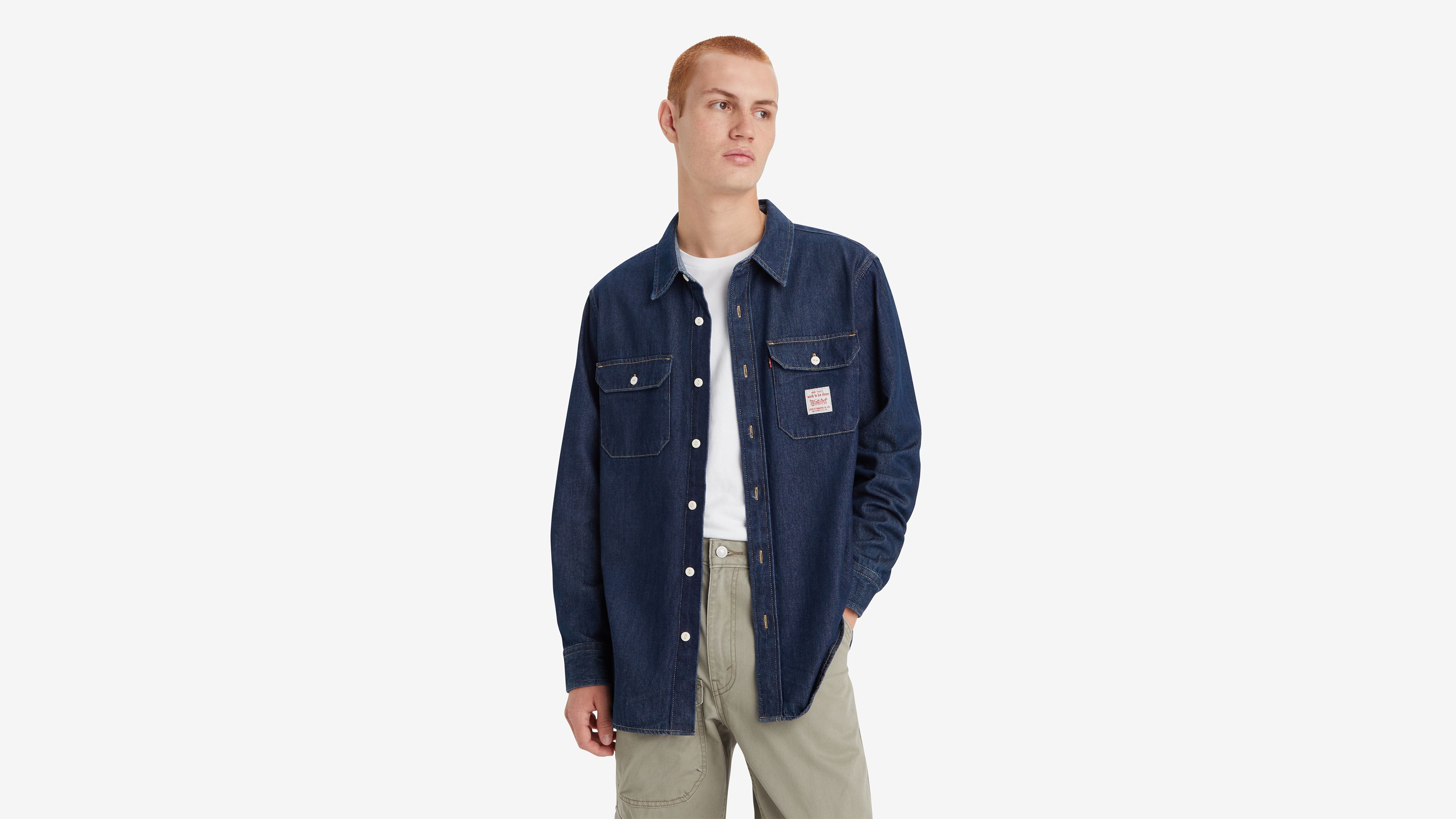 Chemise Workwear Classic Worker - Rockledge Rinse - Bleu