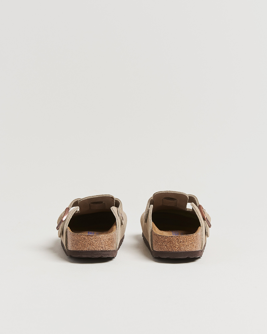 BIRKENSTOCK Woman Boston Soft Footbed Taupe Suede