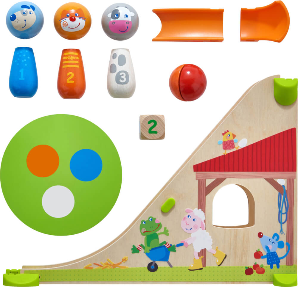 HABA Kullerbü – Kugelbahn Kegelfarm