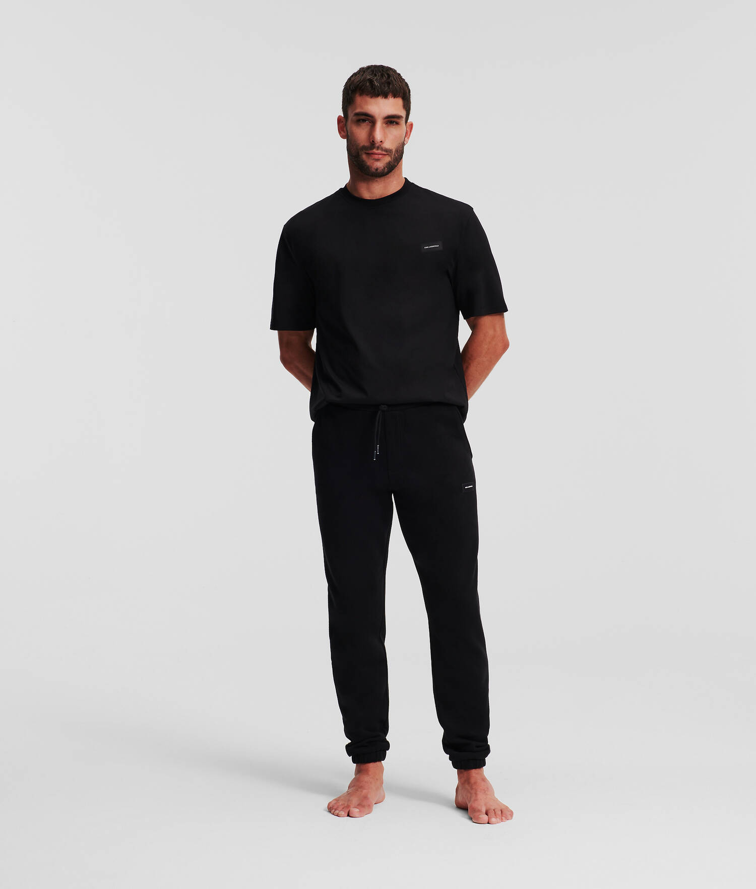 JOGGING LOUNGEWEAR AVEC LOGO ESSENTIAL - Noir