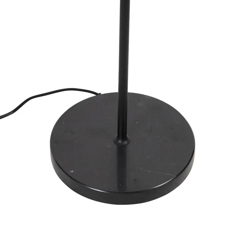 Qazqa vloerlampen qara zwart e27
