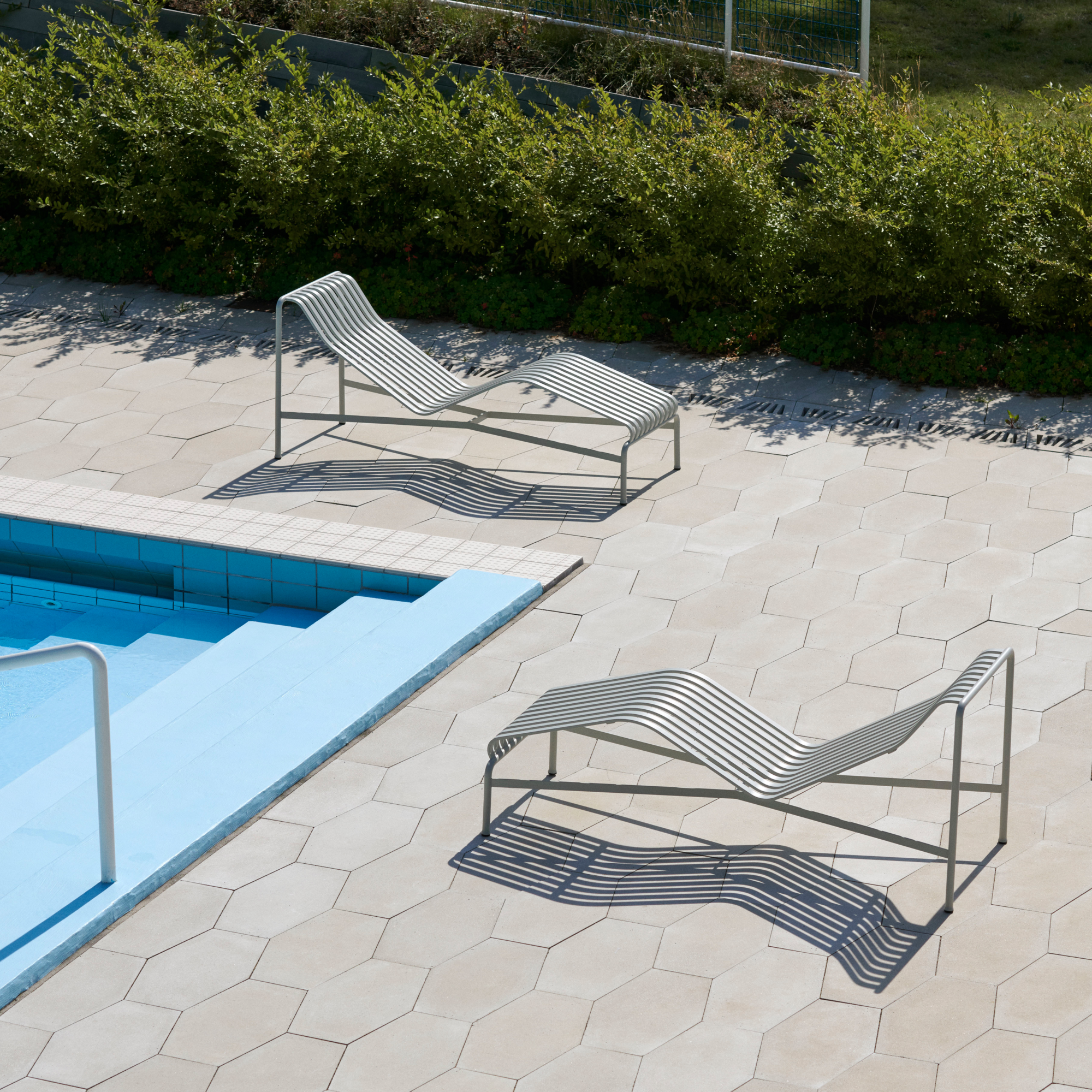 Ligbed Palissade Chaise Longue hot galvanised