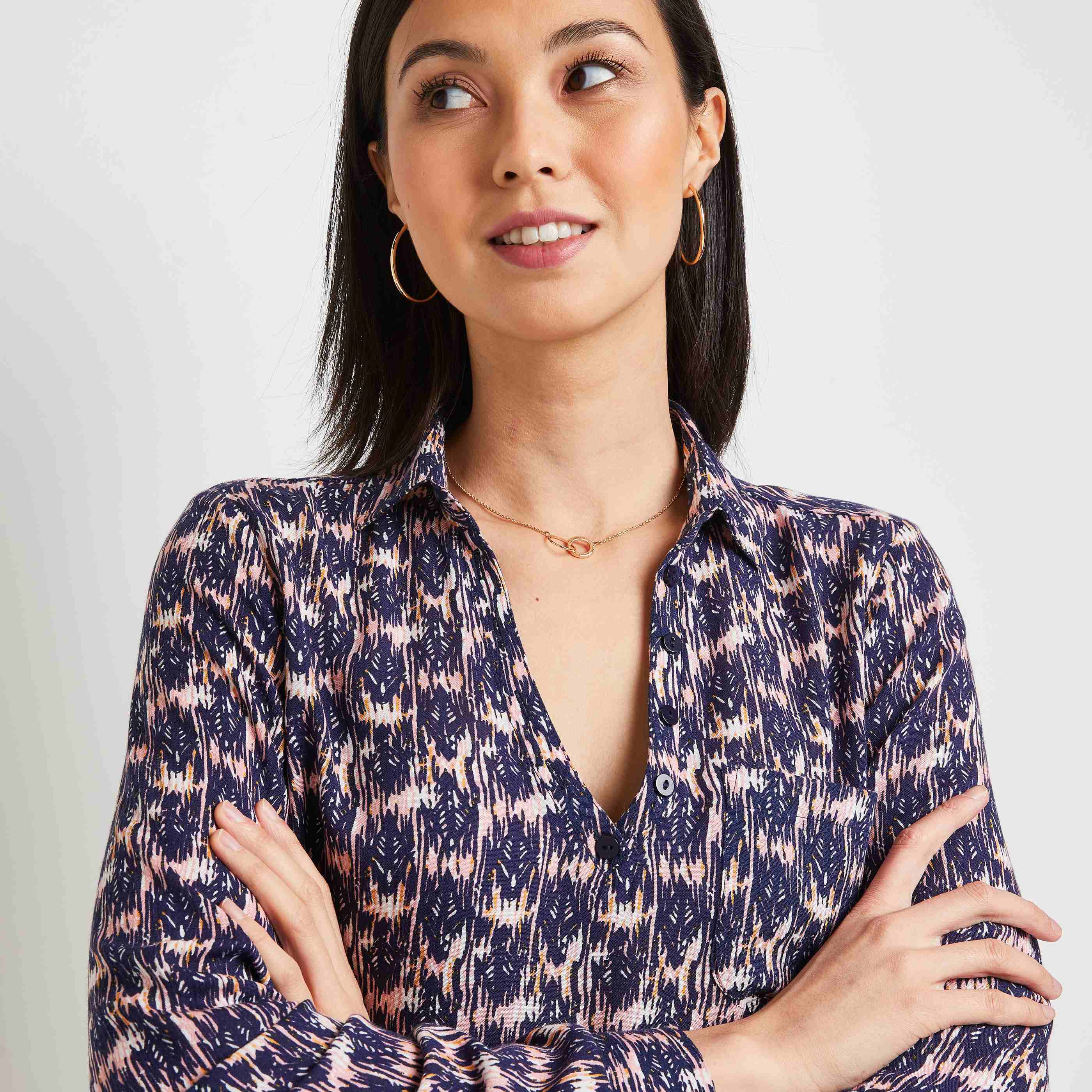 Blouse fluide imprimée femme - IMPRIME