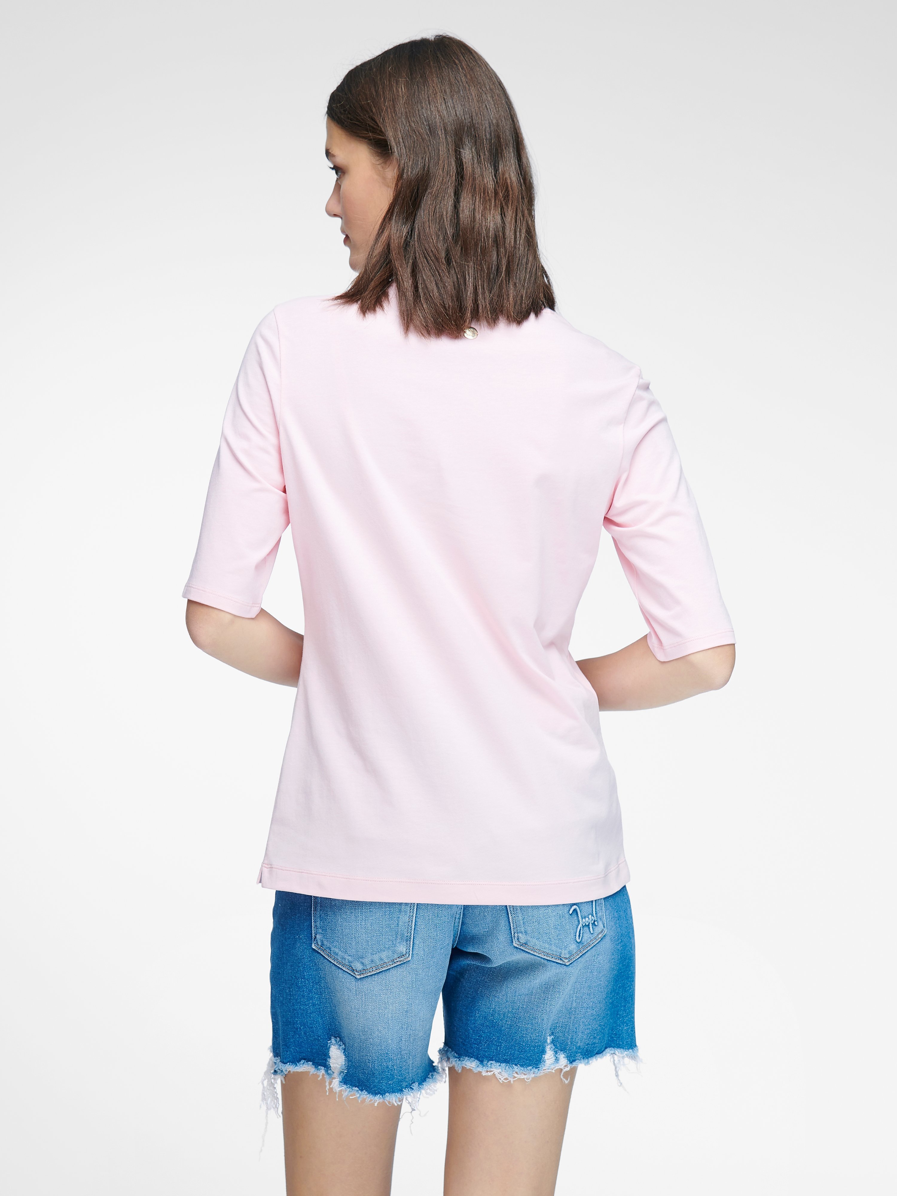Rundhals-Shirt mit 1/2-Arm
