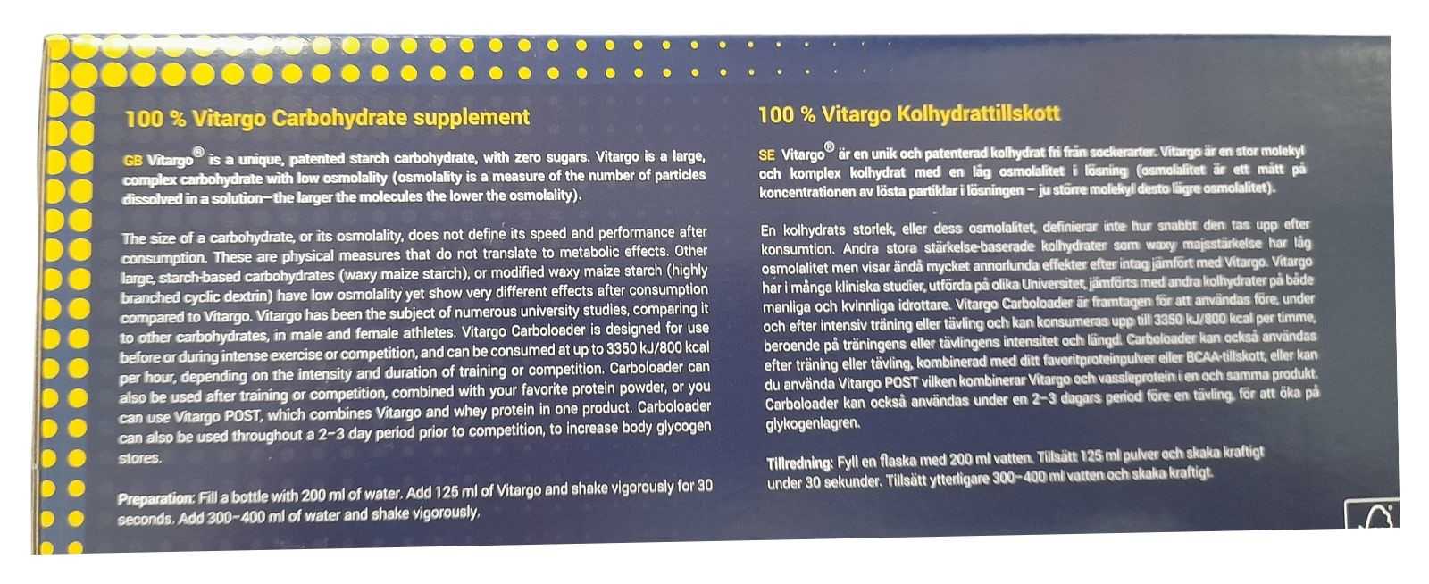 Sachês Vitargo Carboloader 75g