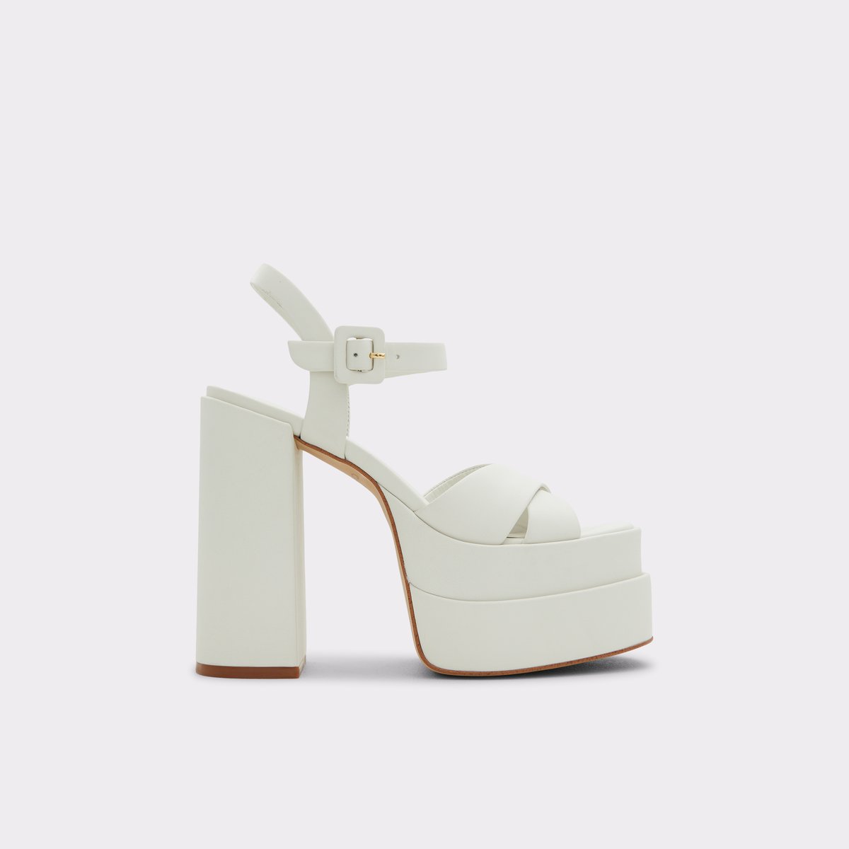 Gisell White-Bone Women Strappy Sandals