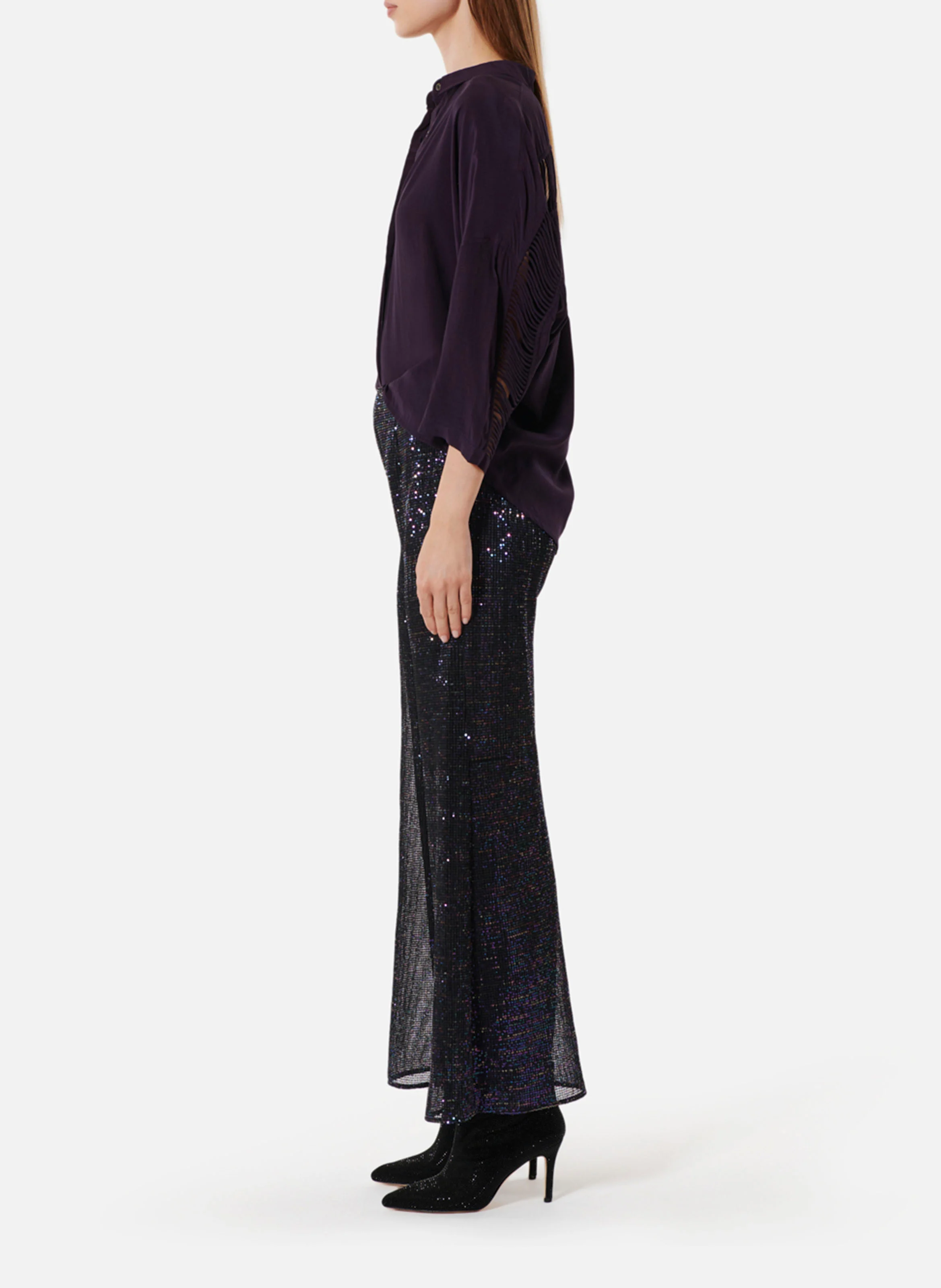 STEEVIE - Pantalon slim à sequins| Multicolore