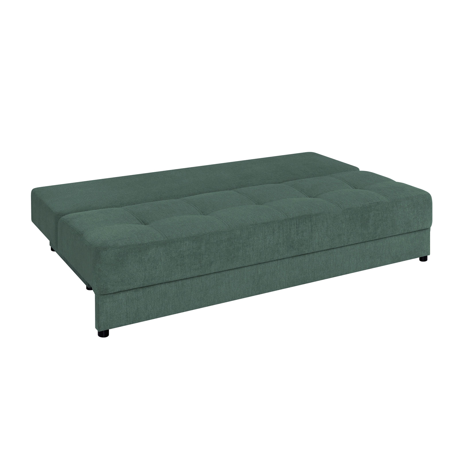 Schlafsofa - petrol - Boxspring - mit Staukasten