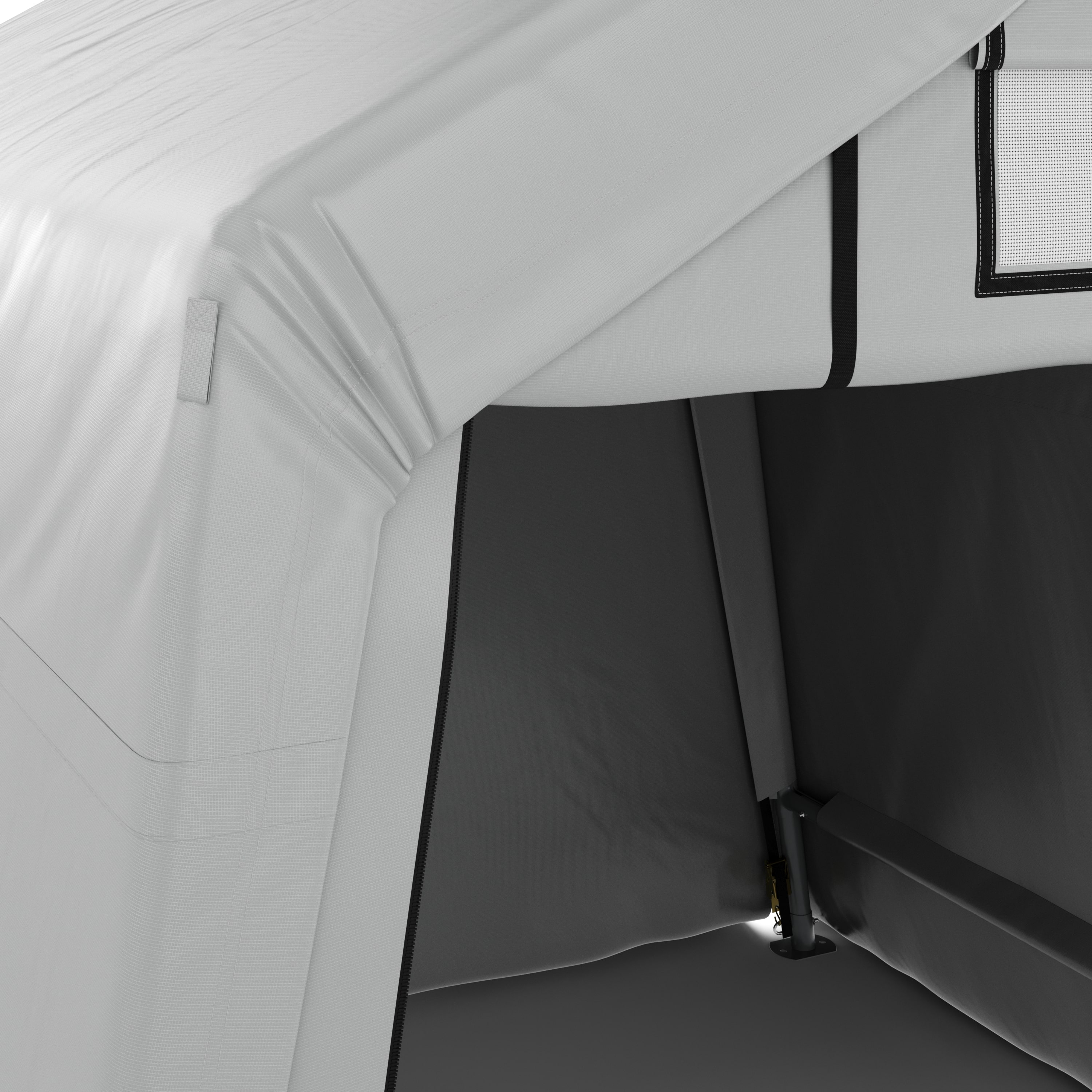 Zeltgarage Lagerzelt  1.8 x 1.8 m grau
