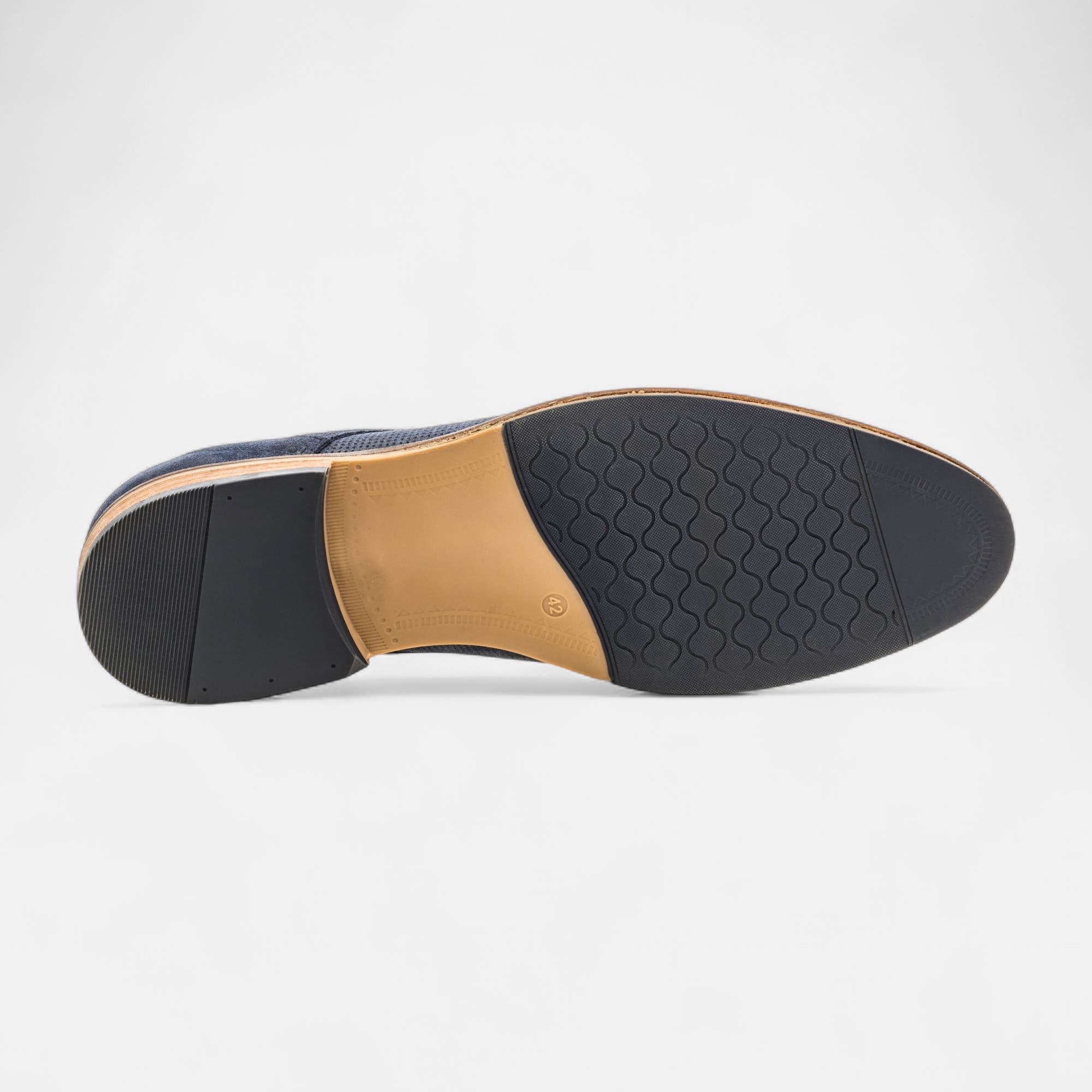 Derbies Homme en cuir bleu