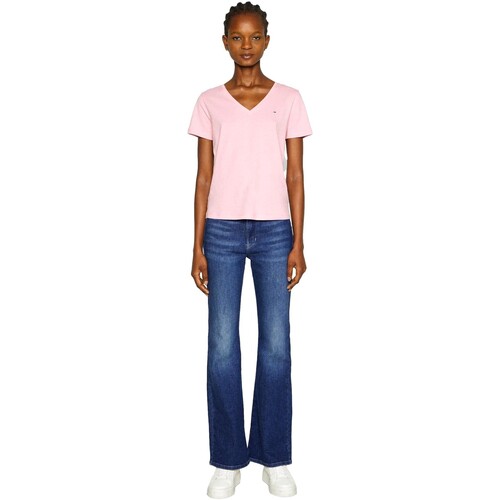 Tommy Jeans - VAQUERO SILVIA HIGH FLARE MUJER DW0DW17156 Azul