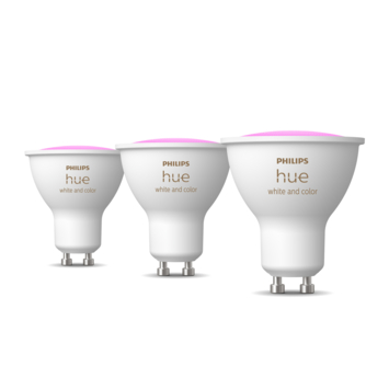 Philips Hue white and colour ambiance GU10 5,7W, 3 stuks