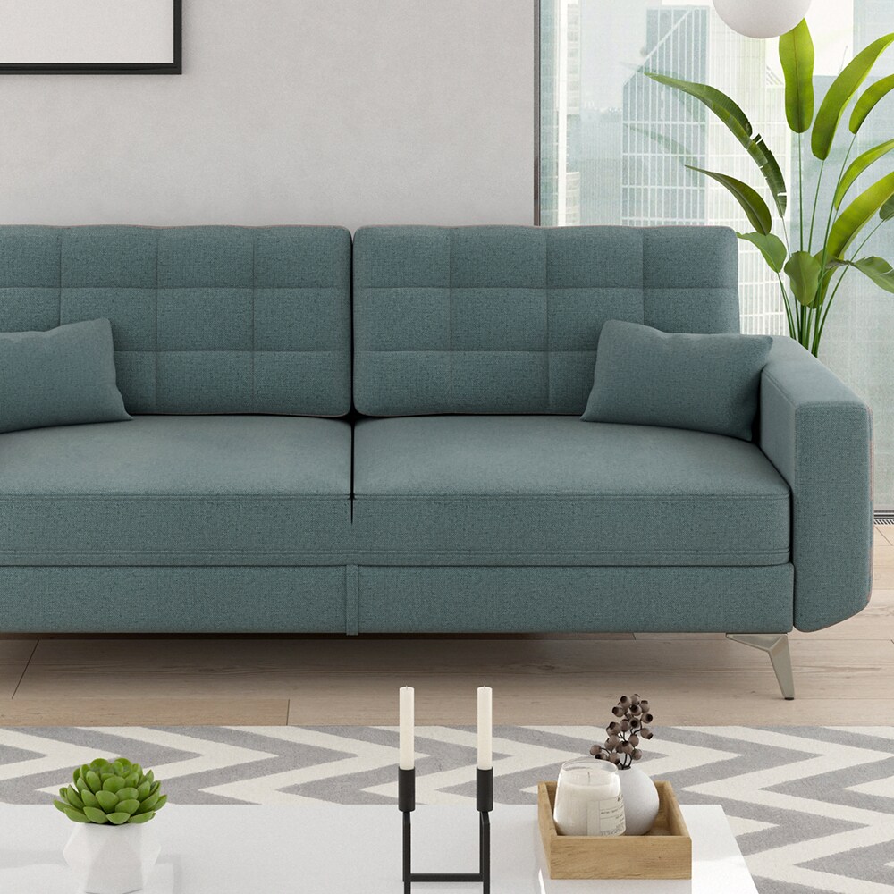 VitaliSpa Schlafsofa Schlafcouch Boxspringsofa York Schlaffunktion Bettkasten