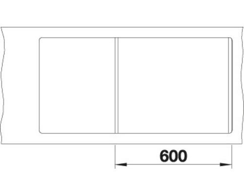 Blanco METRA 6 SF spoelbak, 990 x 490 mm, antraciet, 519113, 1 bak, met afdruiprek en kleine bak, bak rechts