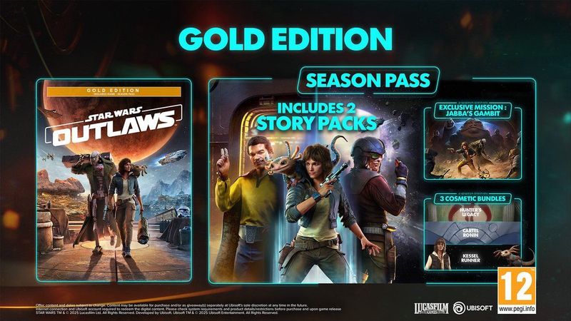 Star Wars - Outlaws Gold Edition - Nintendo Switch - Actiegame